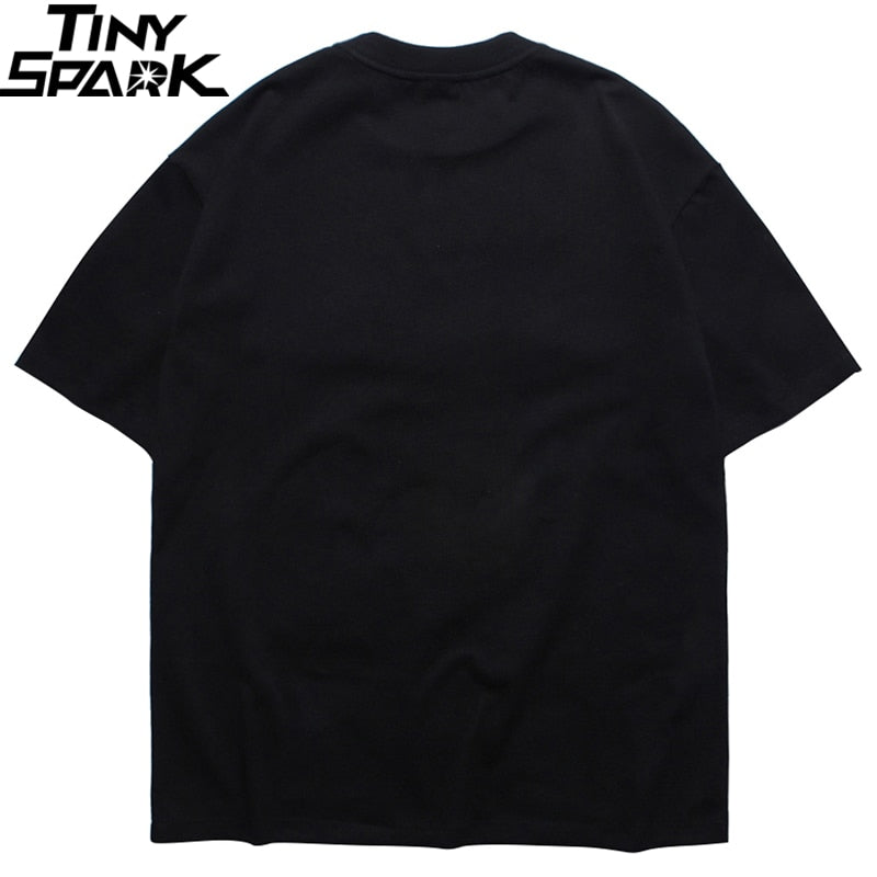 Streetwear Harajuku Tshirt Pink Cloud Hip Hop T Shirt Men Summer Short Sleeve T-Shirt Cotton Fashion Black Tops Tees HipHop