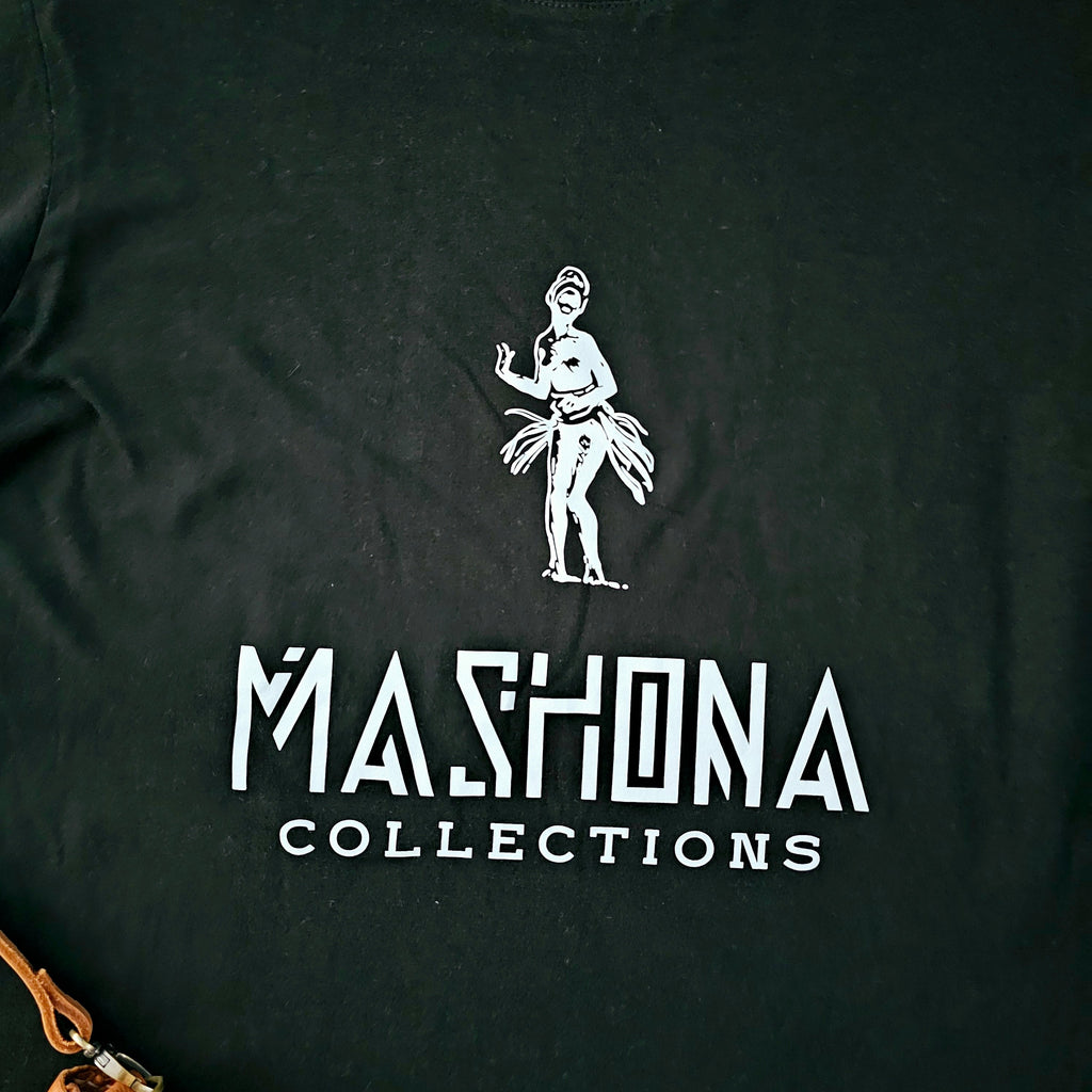 Africa Print Detailed T-Shirt | Bogolan Print Detail and Pocket