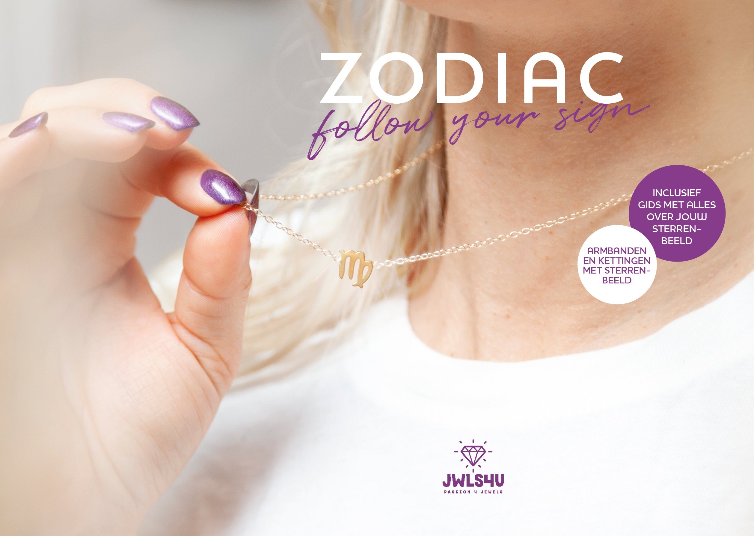 Maagd Ketting Goudkleur Zodiac ZN009G Jwls4u