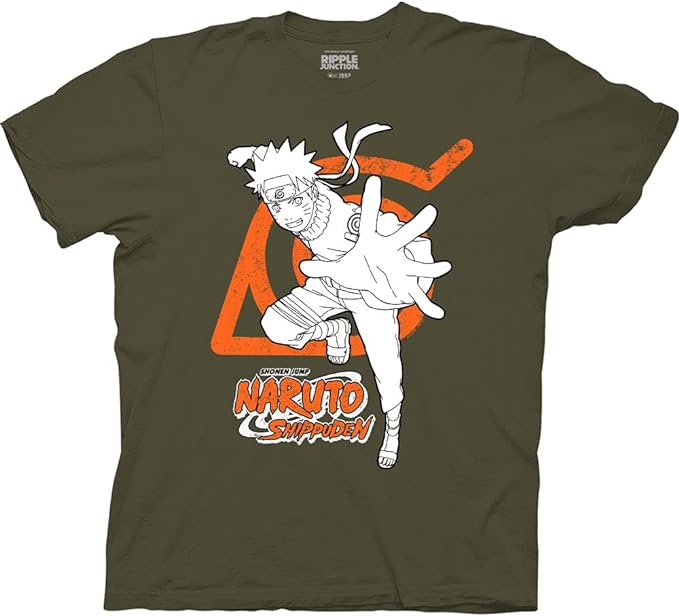 Naruto x Hidden Leaf Village Symbol Fashion T-shirt