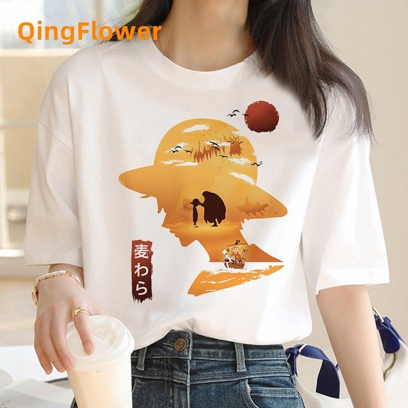 Young Luffy x Shanks Fashion T-shirt
